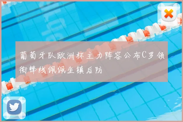 葡萄牙队欧洲杯主力阵容公布C罗领衔锋线佩佩坐镇后防